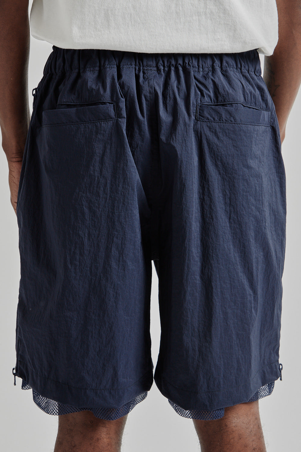 is-ness SS25 Technical Ventilation Shorts Navy 9