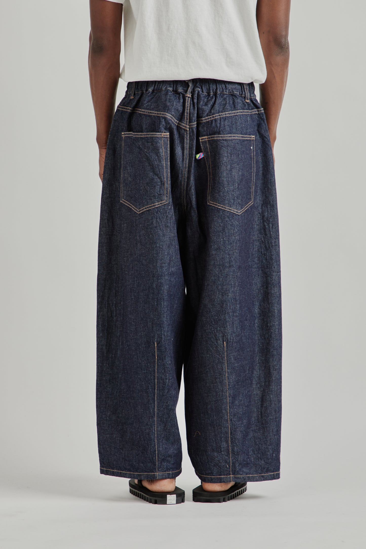 is-ness SS26 5-Pocket Balloon Pants Indigo One Wash1028