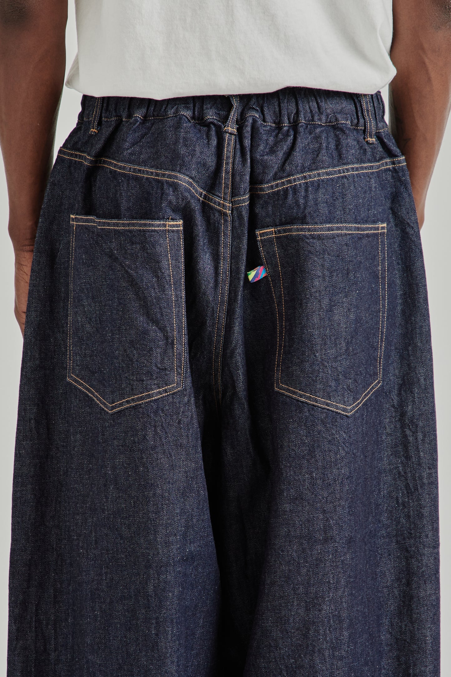 is-ness SS26 5-Pocket Balloon Pants Indigo One Wash1032
