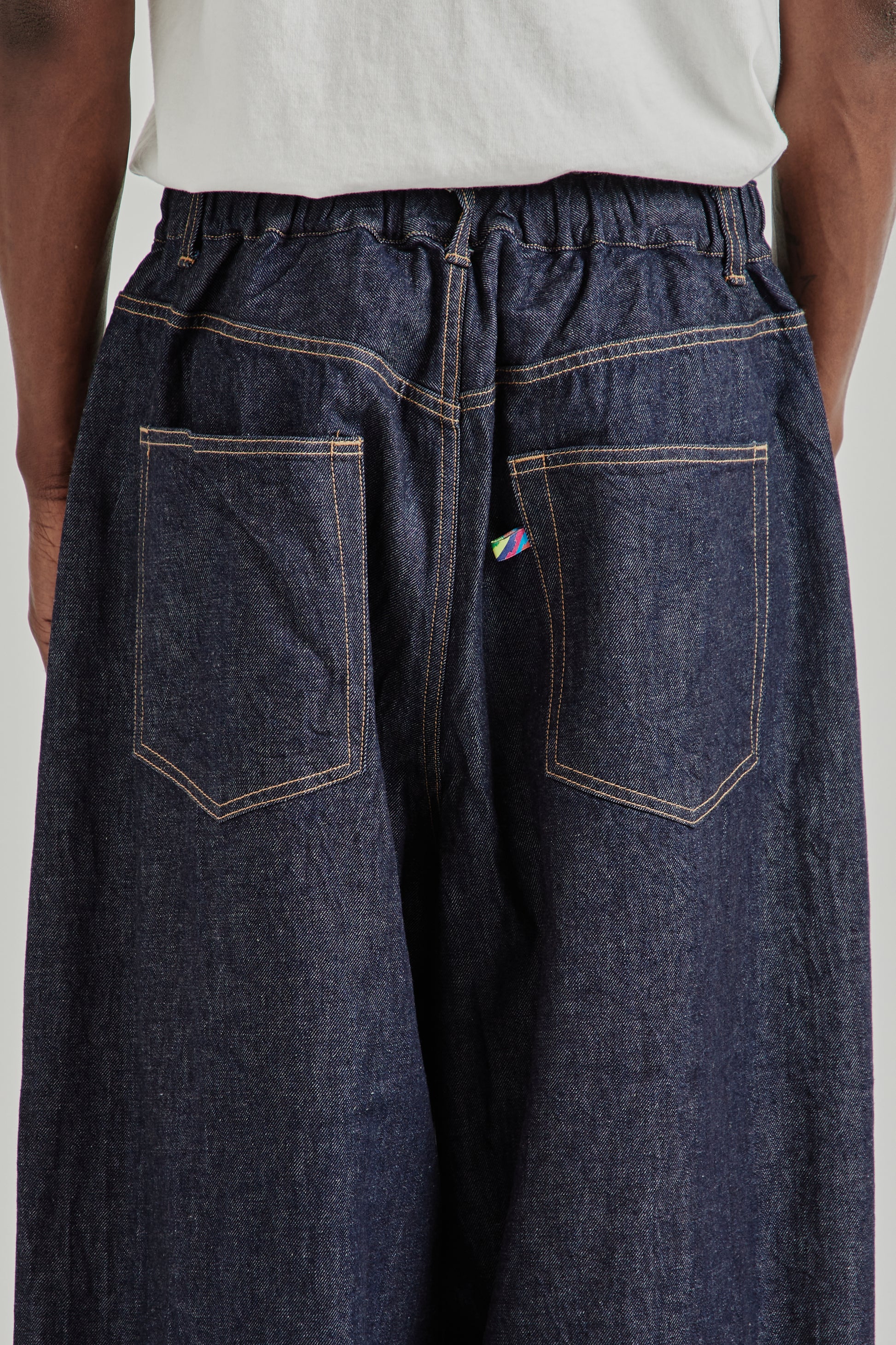 is-ness SS26 5-Pocket Balloon Pants Indigo One Wash1032