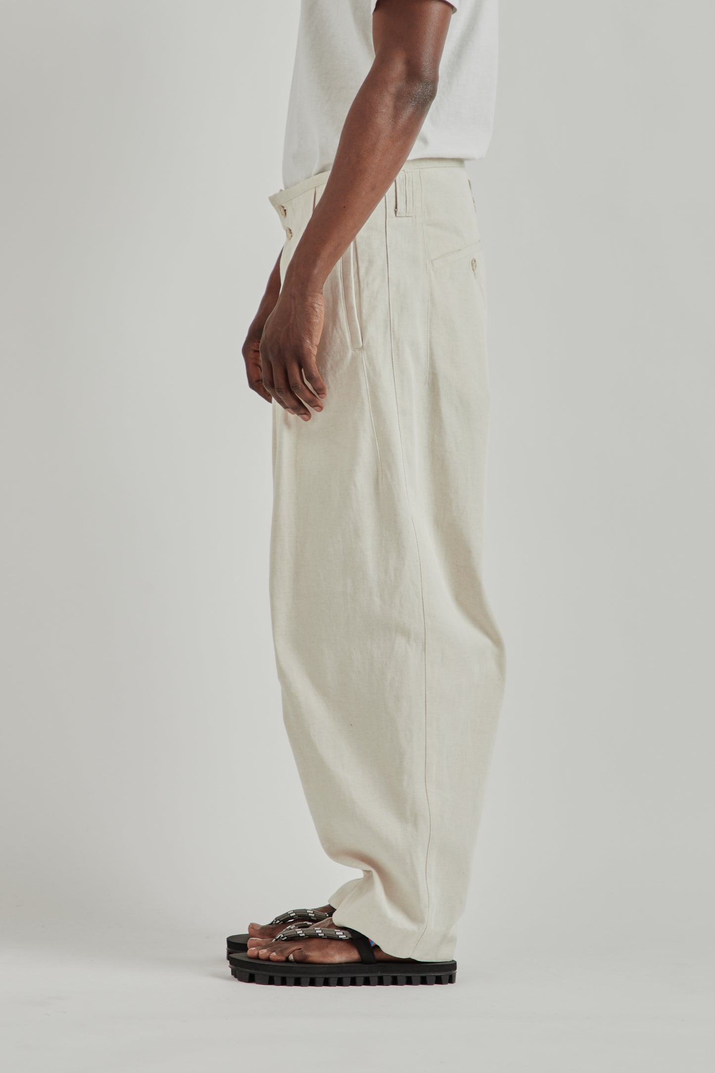 is-ness SS26 Phoenixx Trouser Natural1176