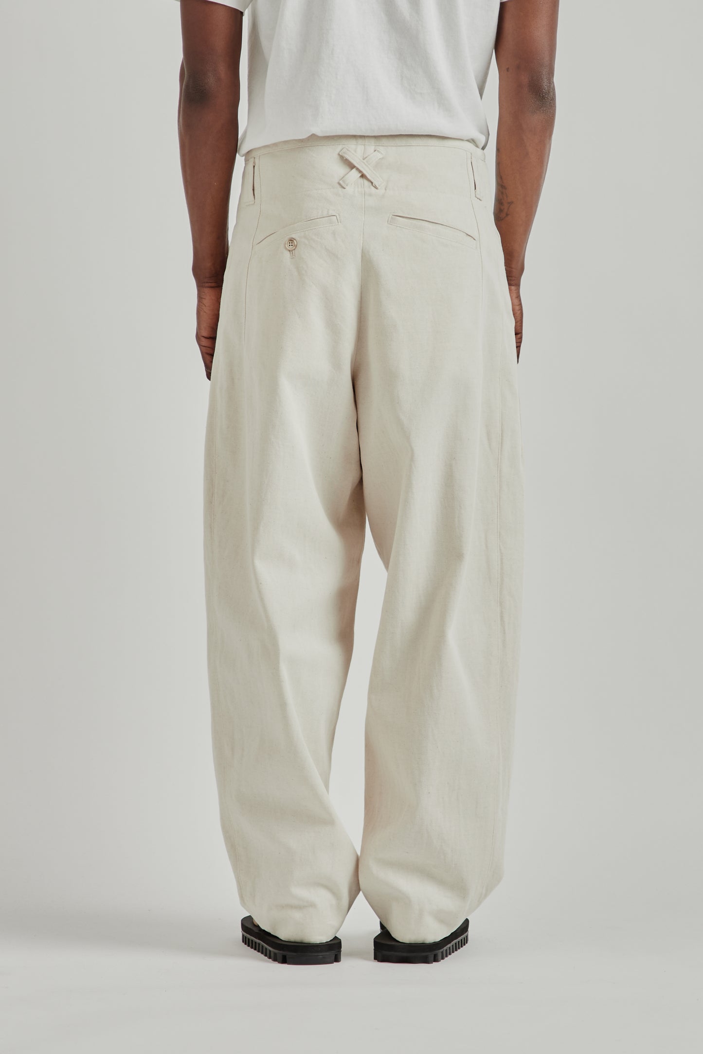 is-ness SS26 Phoenixx Trouser Natural1179