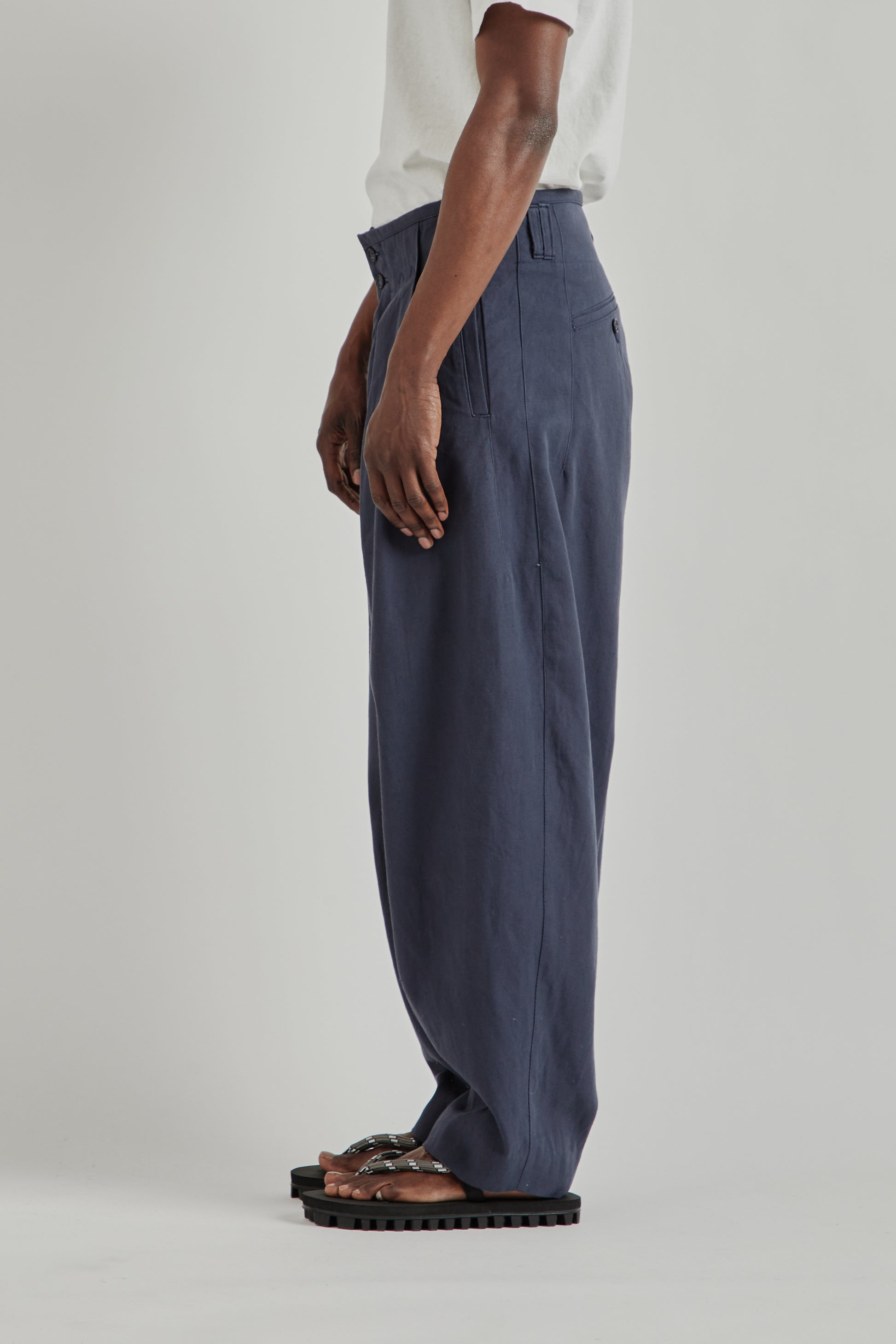 is-ness SS26 Phoenixx Trouser Navy1147