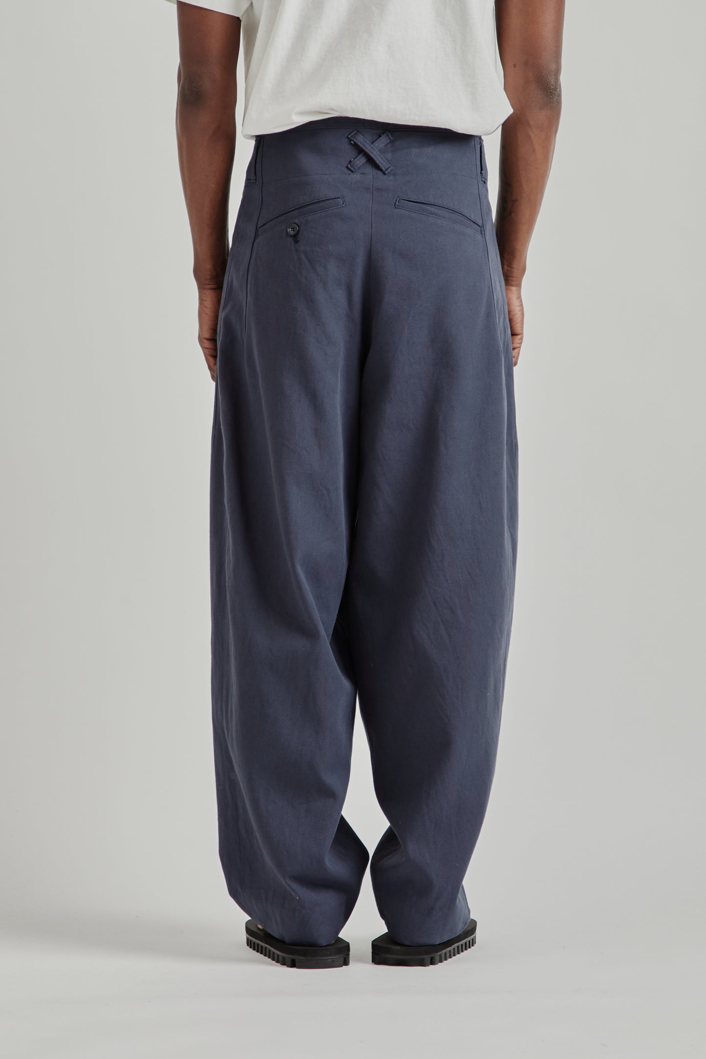 is-ness SS26 Phoenixx Trouser Navy1150