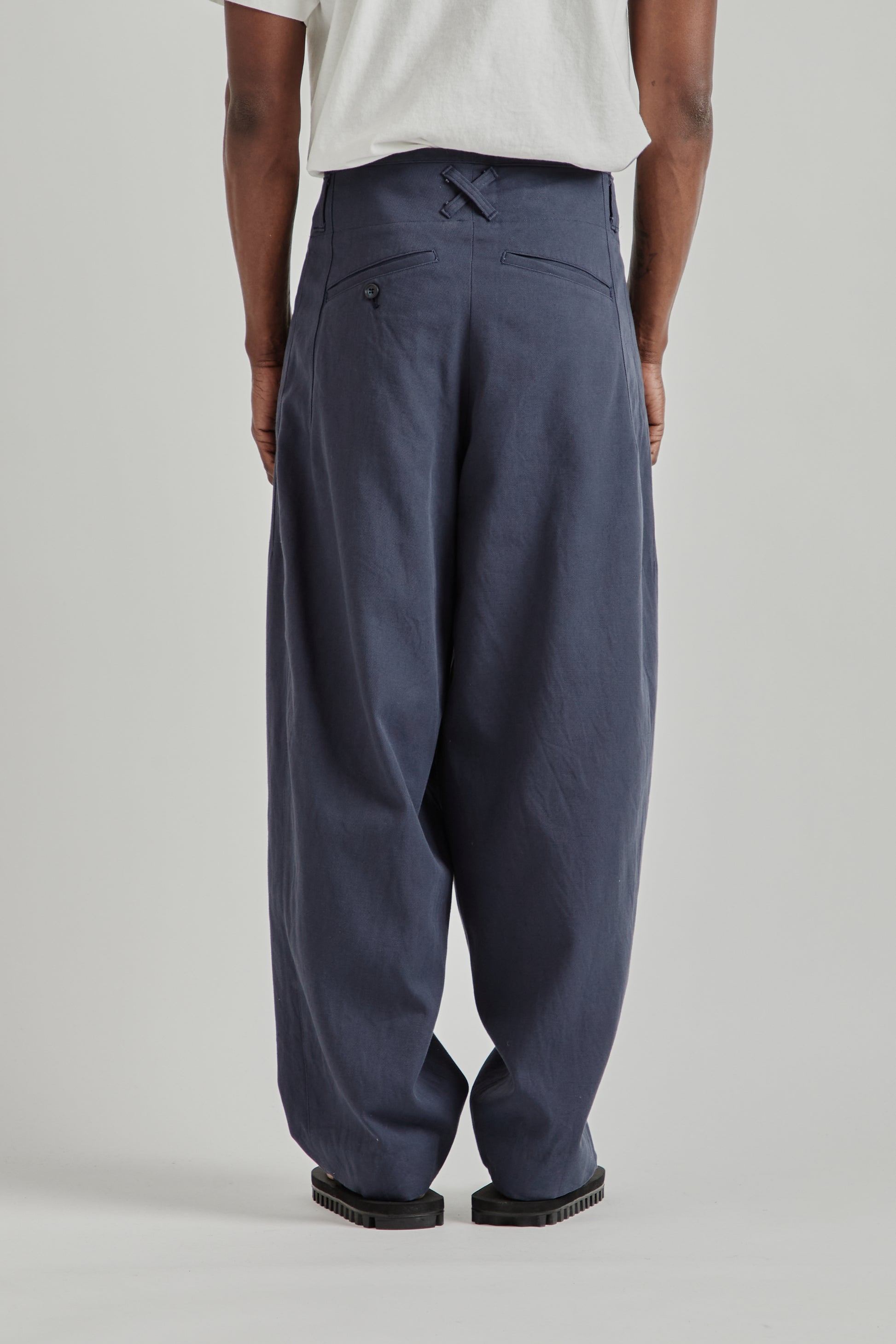 is-ness SS26 Phoenixx Trouser Navy1150
