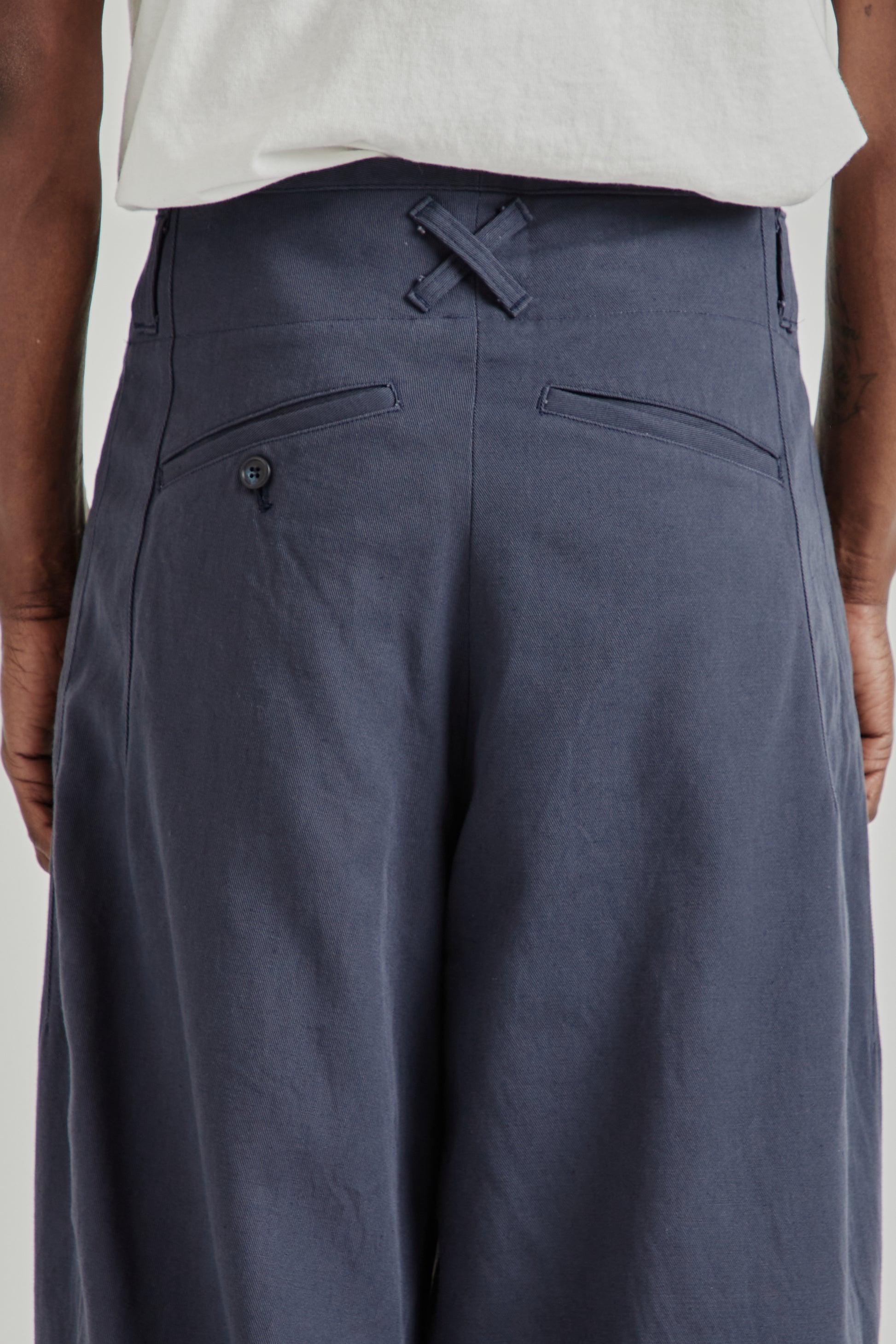 is-ness SS26 Phoenixx Trouser Navy1152