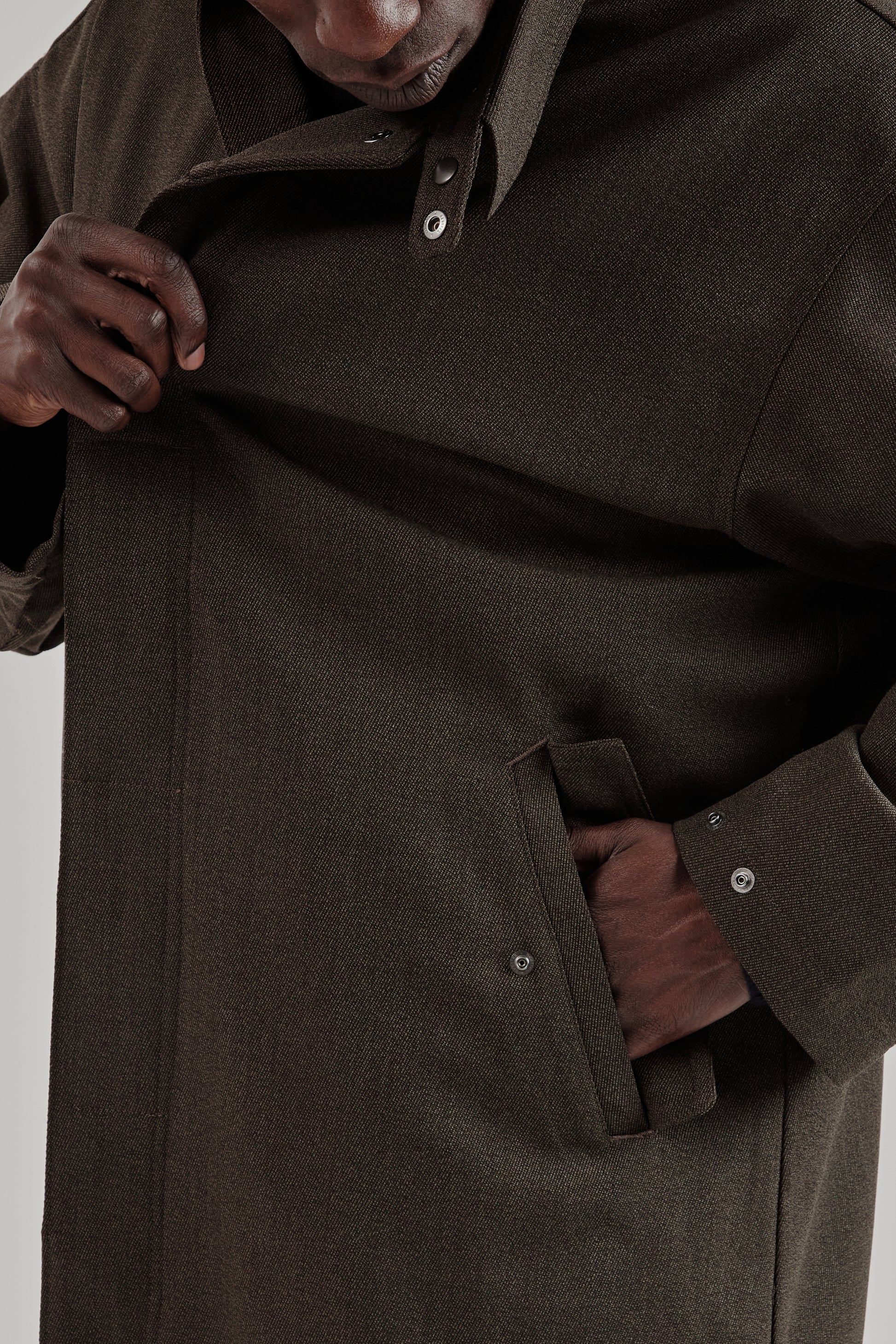 is-ness Single Breasted Coat Brown 12