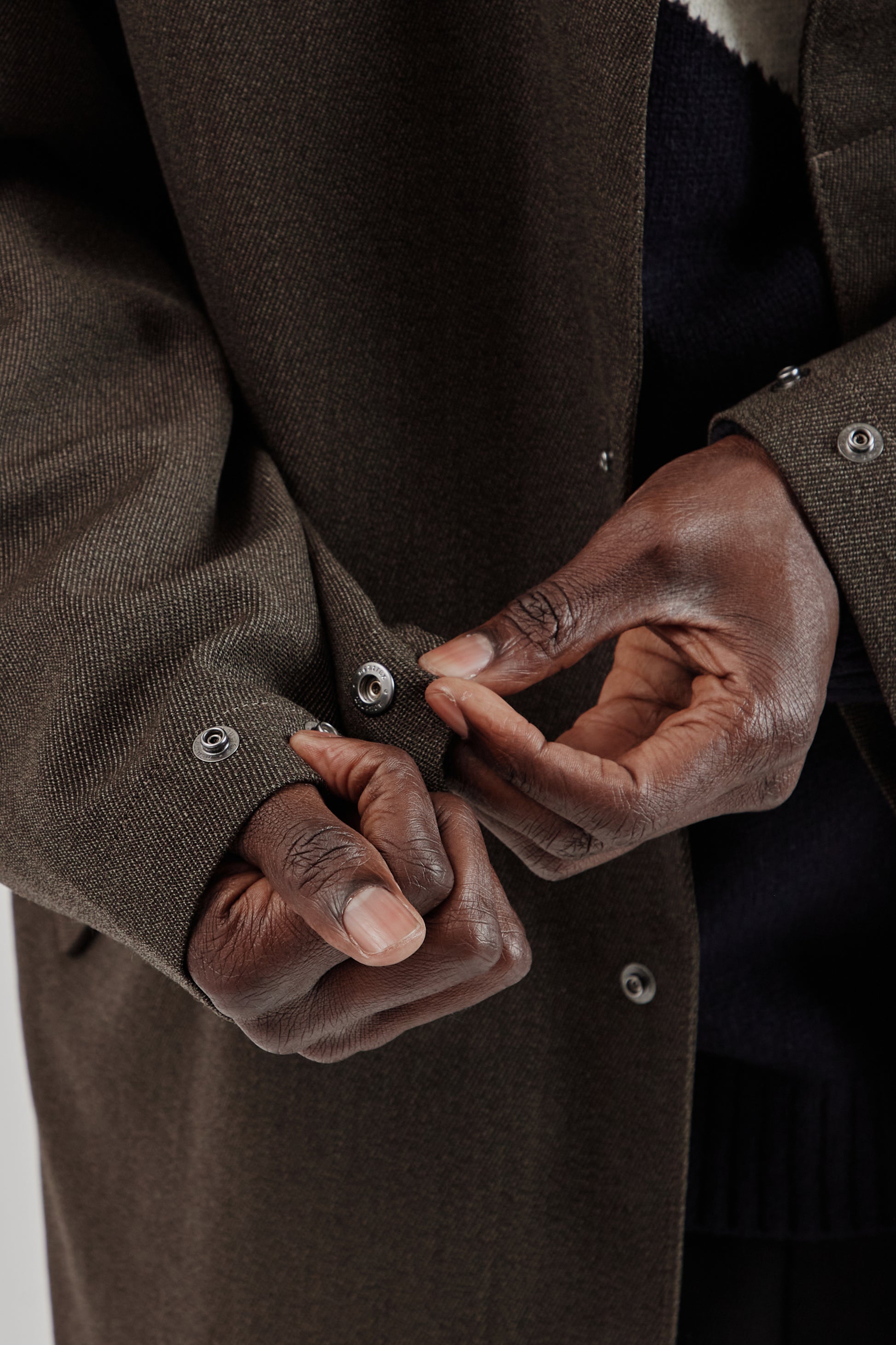 is-ness Single Breasted Coat Brown 13