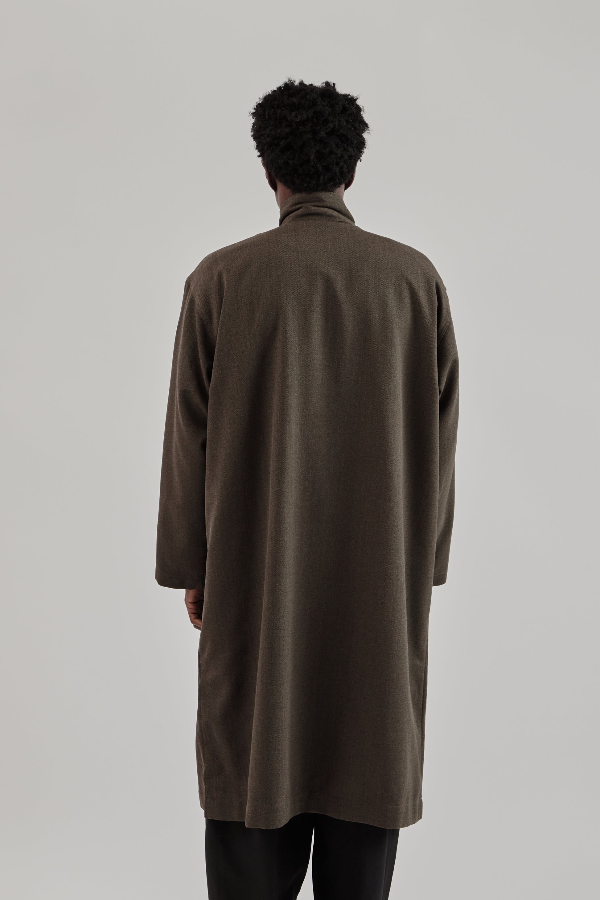 is-ness Single Breasted Coat Brown 6