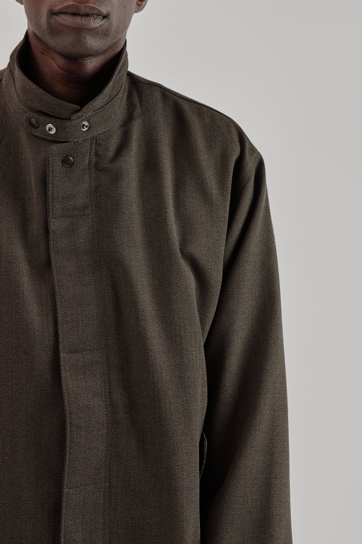 is-ness Single Breasted Coat Brown 8