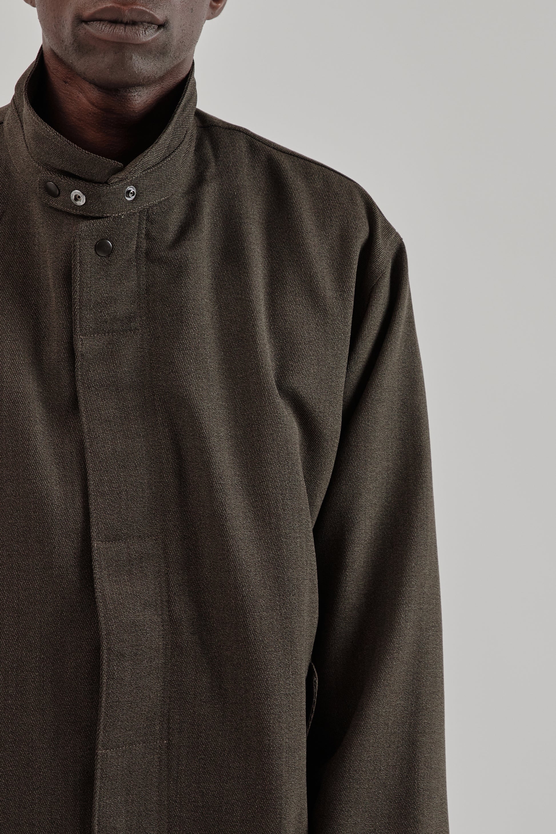 is-ness Single Breasted Coat Brown 8