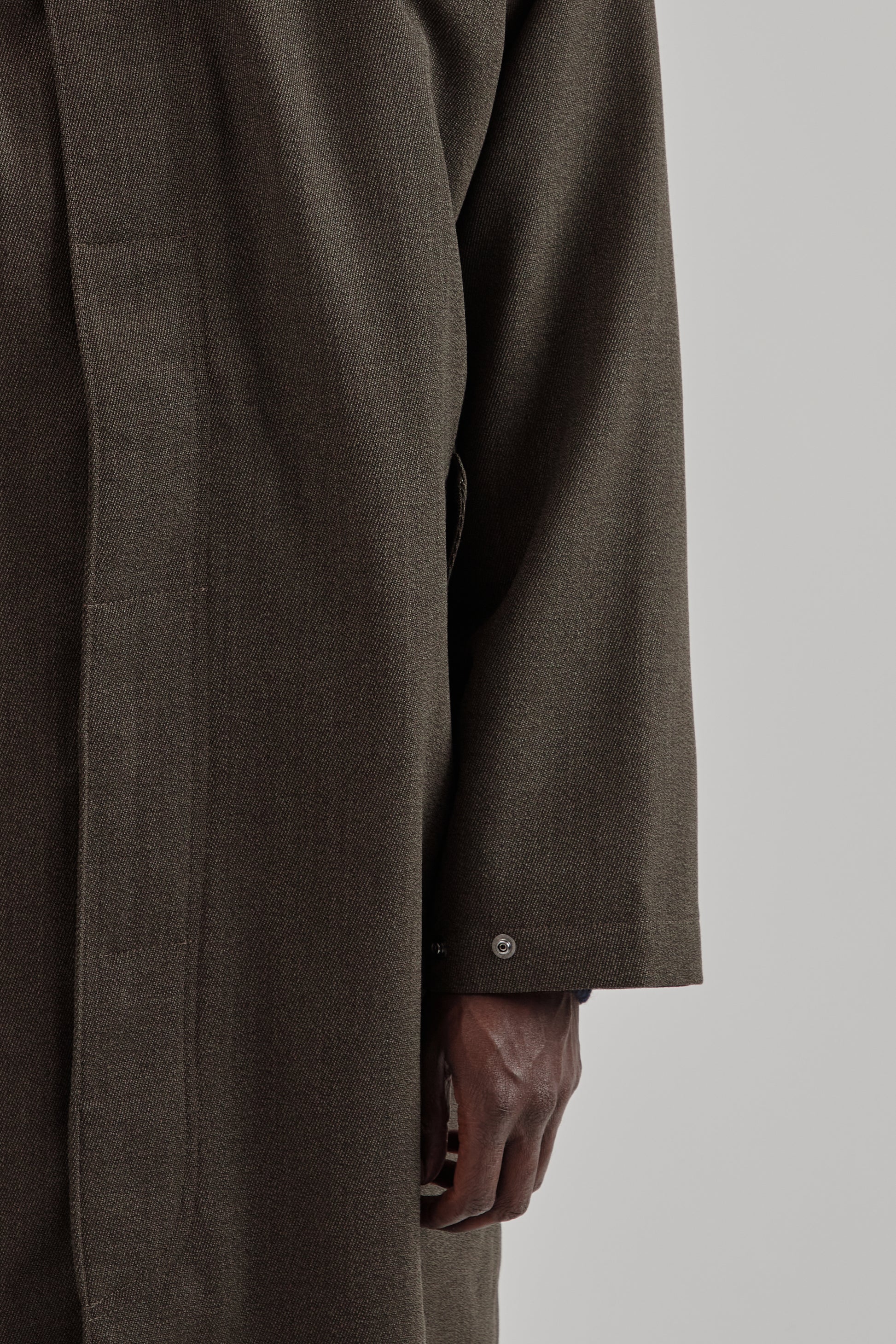 is-ness Single Breasted Coat Brown 9