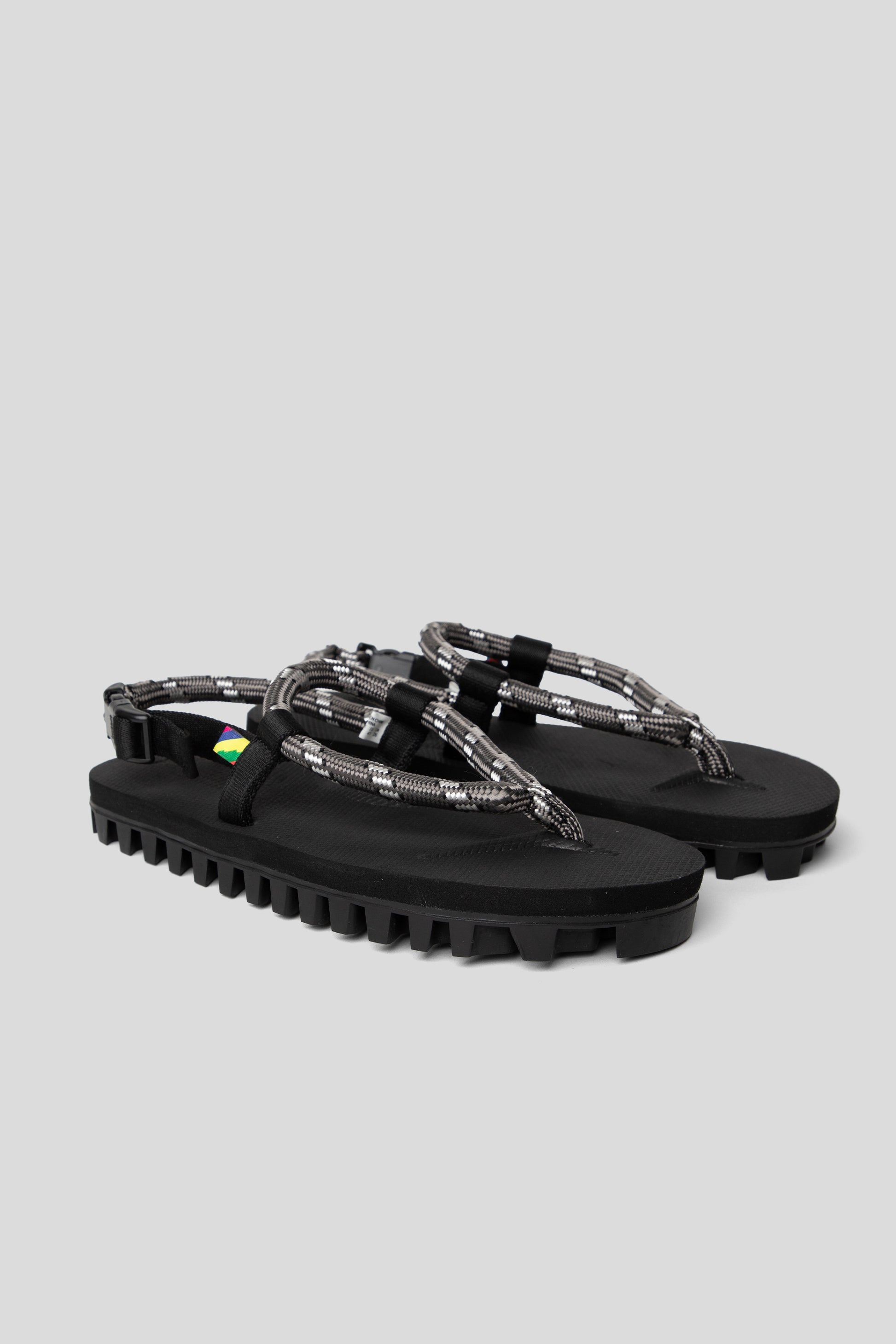 is-ness Suicoke Interlocking Sandals Charcoal Black 2