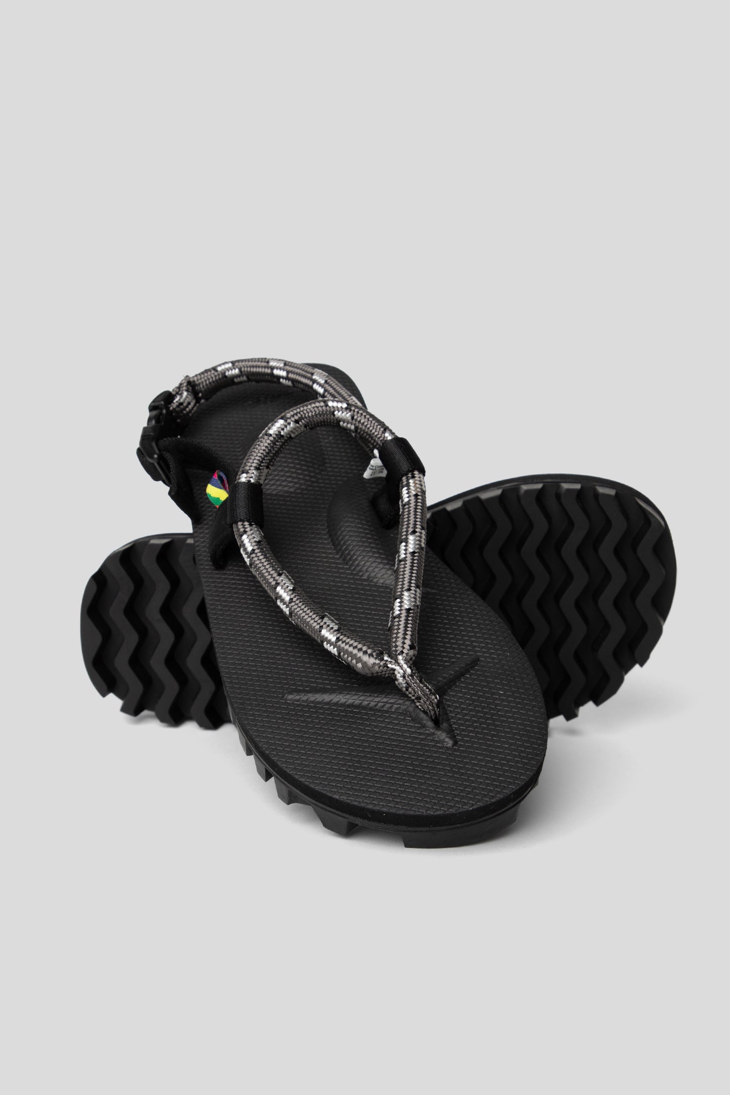 is-ness Suicoke Interlocking Sandals Charcoal Black 3