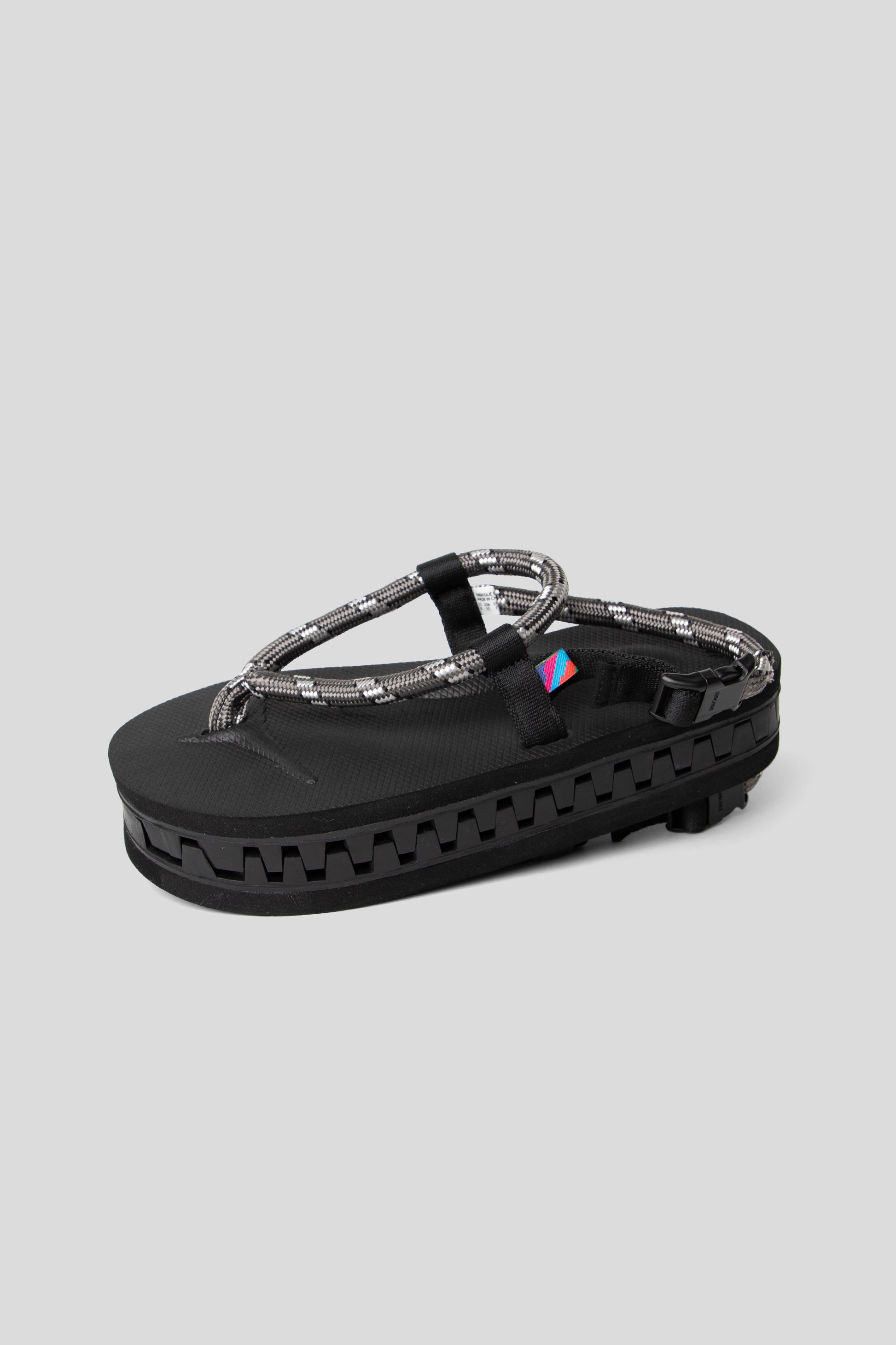 is-ness Suicoke Interlocking Sandals Charcoal Black 5