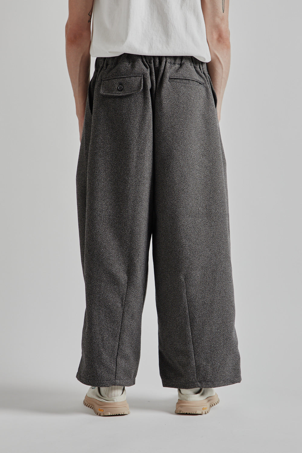 is-ness Tech Tweed Balloon Pants - Gray | Wallace Mercantile Shop