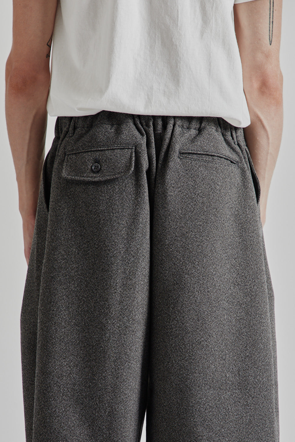 is-ness Tech Tweed Balloon Pants - Gray | Wallace Mercantile Shop