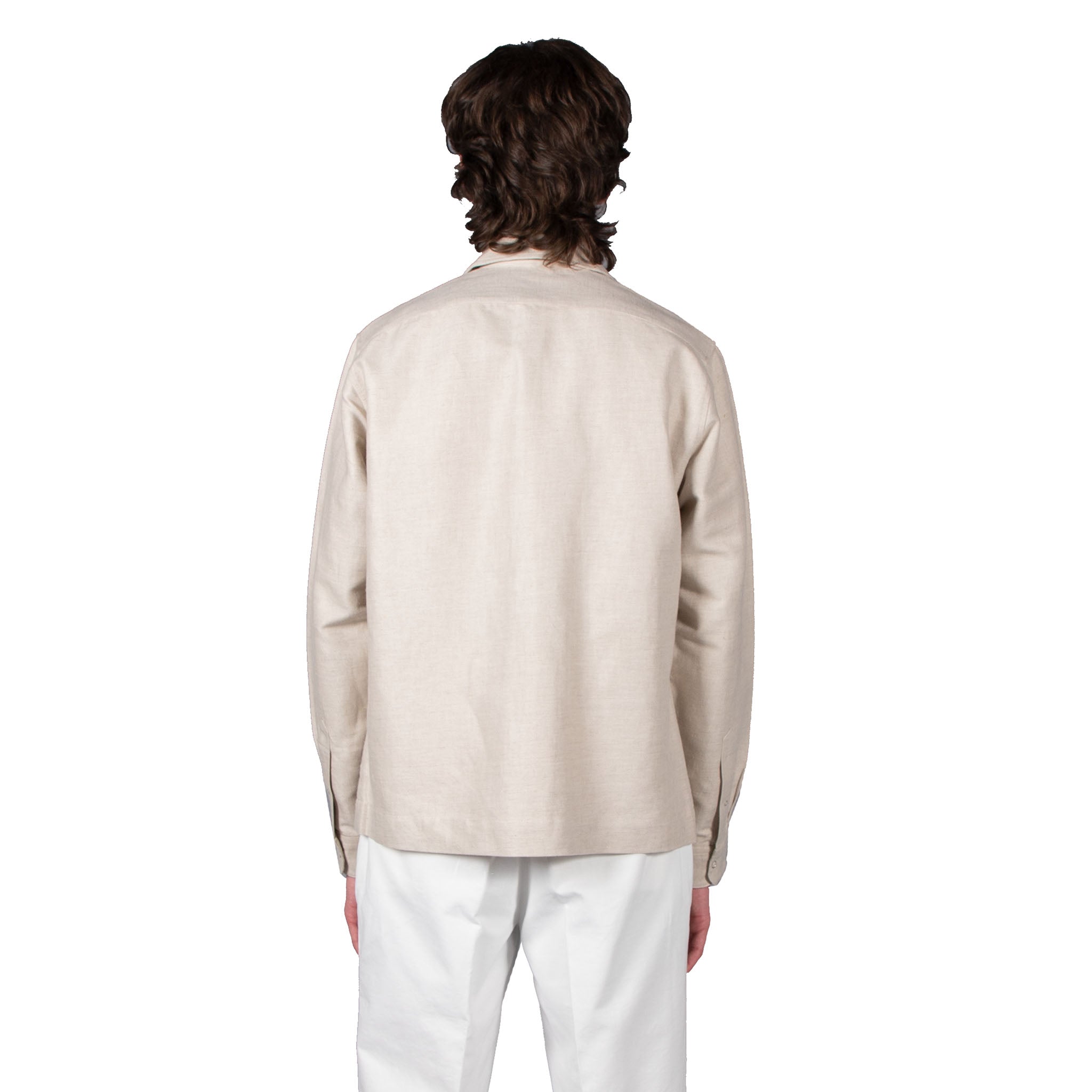 Schnayderman's Zipshirt Cotton Linen Twill - Sand | Wallace