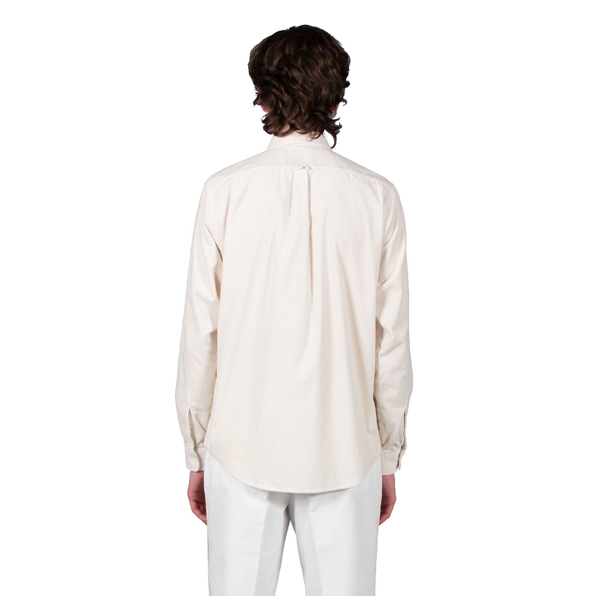 Shop Schnayderman's shirt online unbutton cord off white
