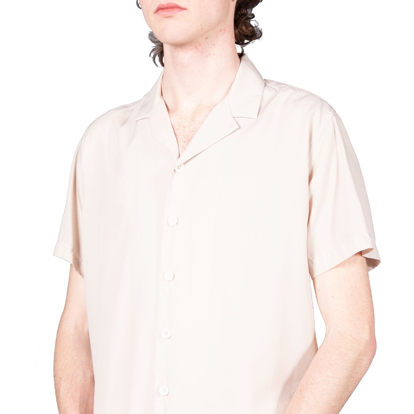 Shop Schnayderman's shirt online notch tencel ss short sleeve sand