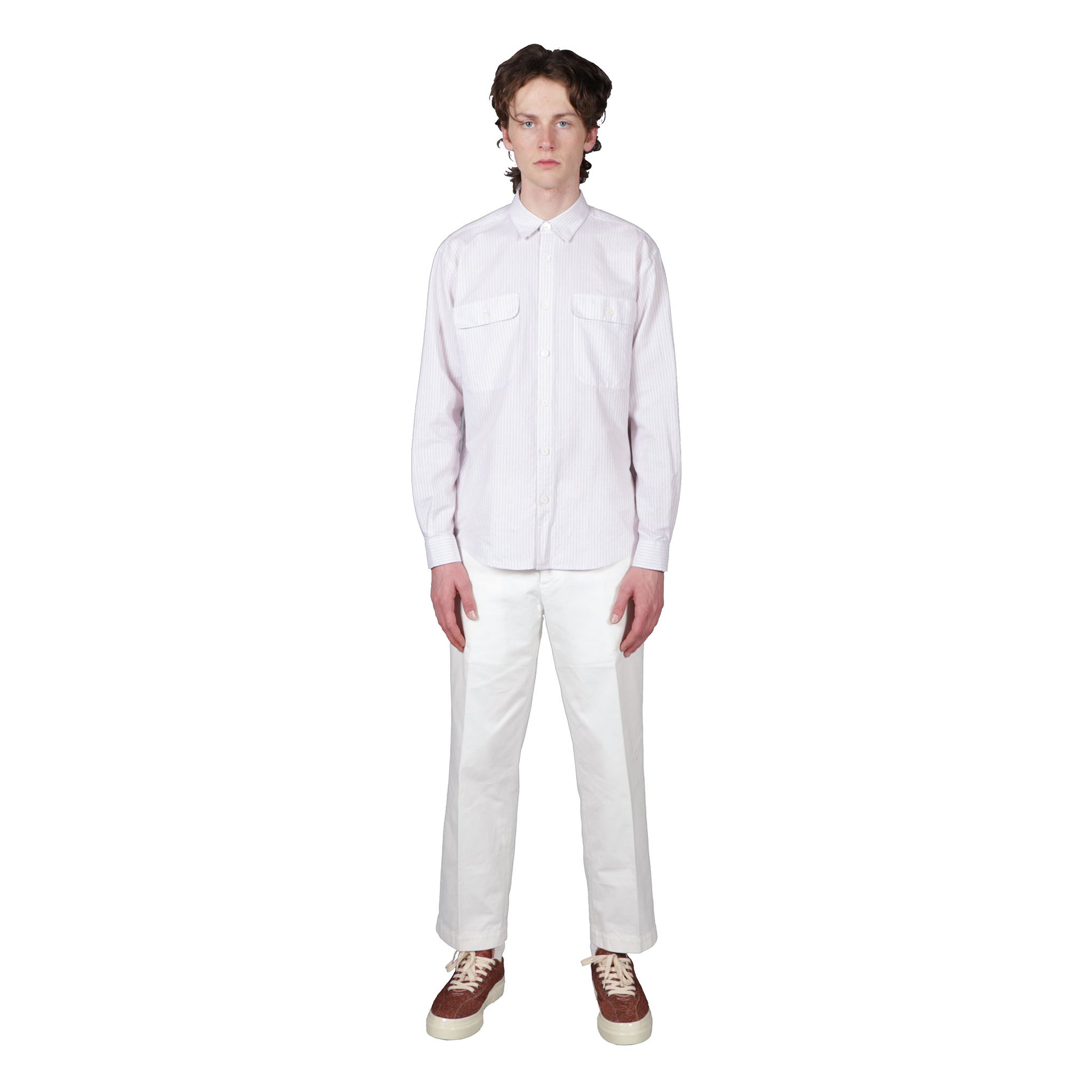 Shop Schnayderman's shirt online boxy summer stripe blue white orange