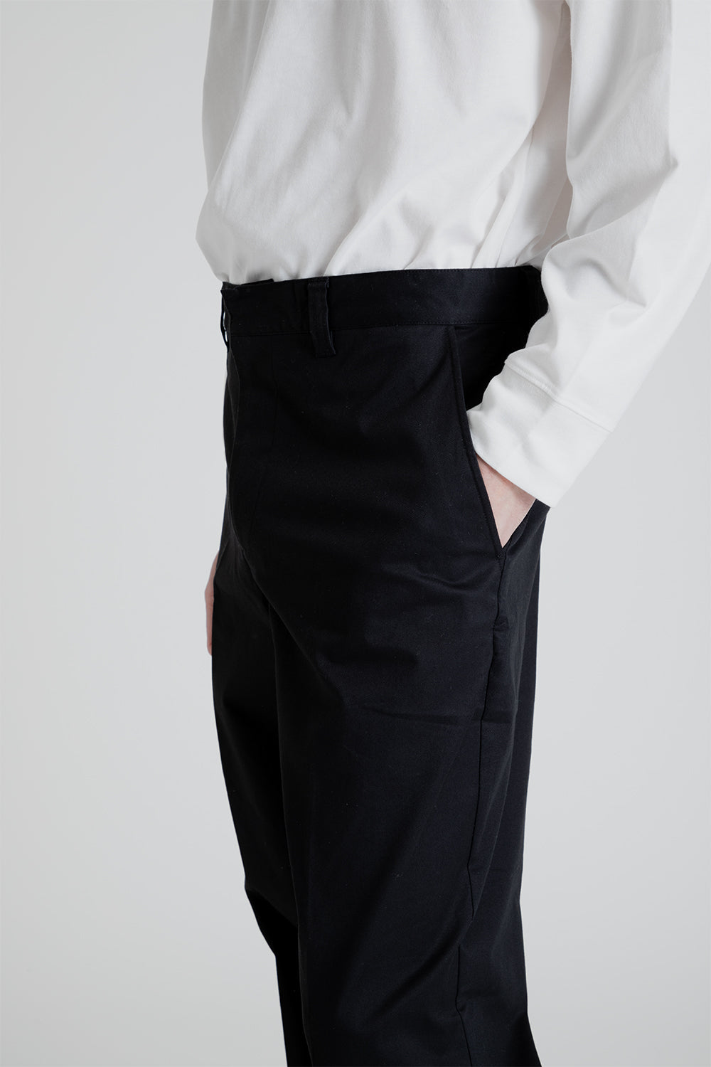 Adapture Relaxed Fit Chino Pants in Black