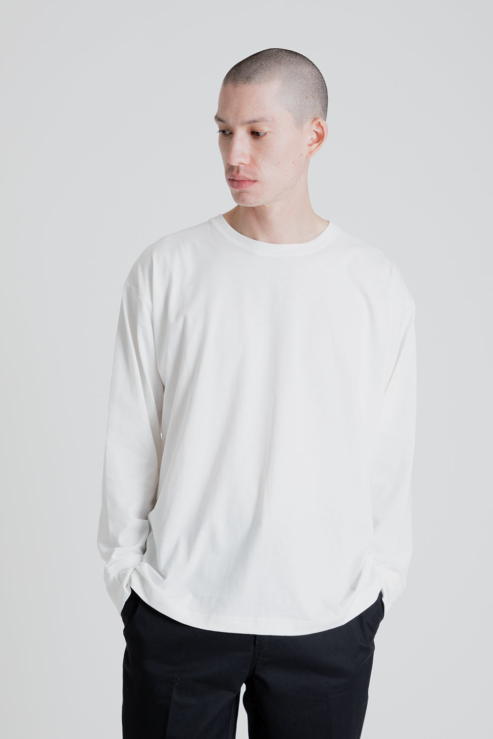 Adapture Relaxed Fit LS-Shirt in White