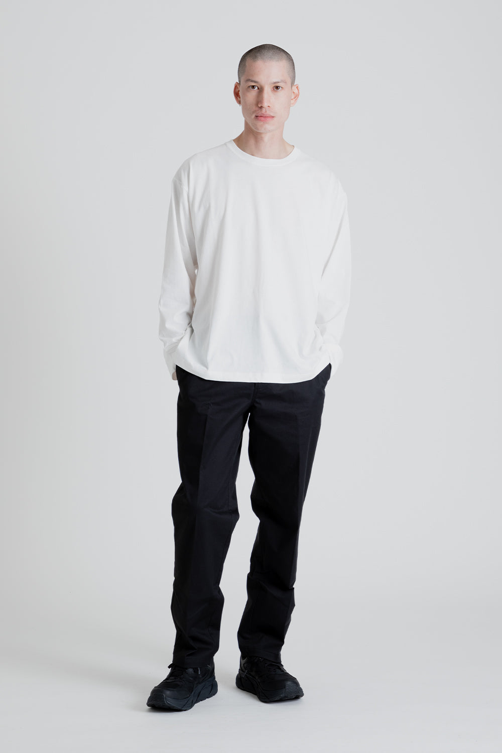 Adapture Relaxed Fit LS-Shirt in White
