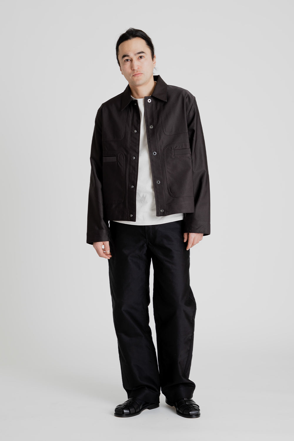 And Austin Trucker Jacket in Peppercorn