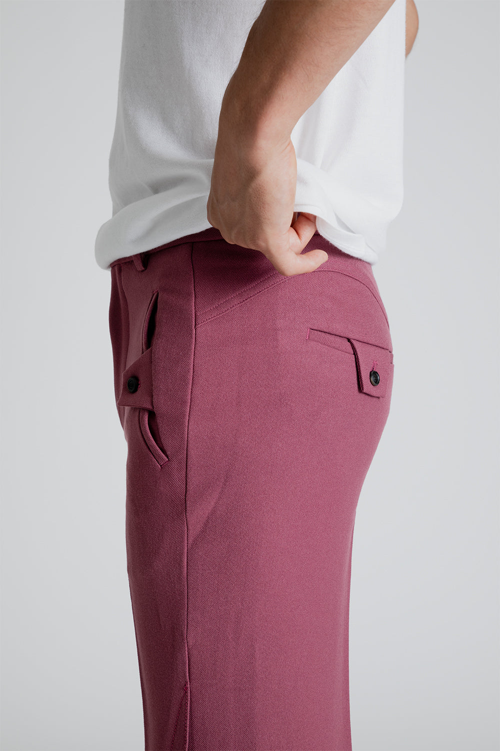 Andersson Bell Woven Arzent Wide Leg Trousers in Pink