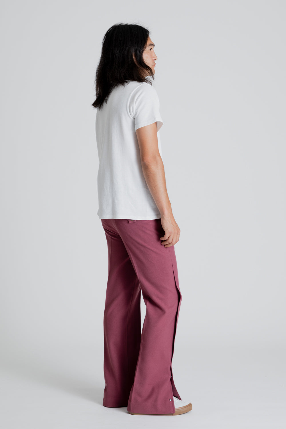 Andersson Bell Woven Arzent Wide Leg Trousers in Pink