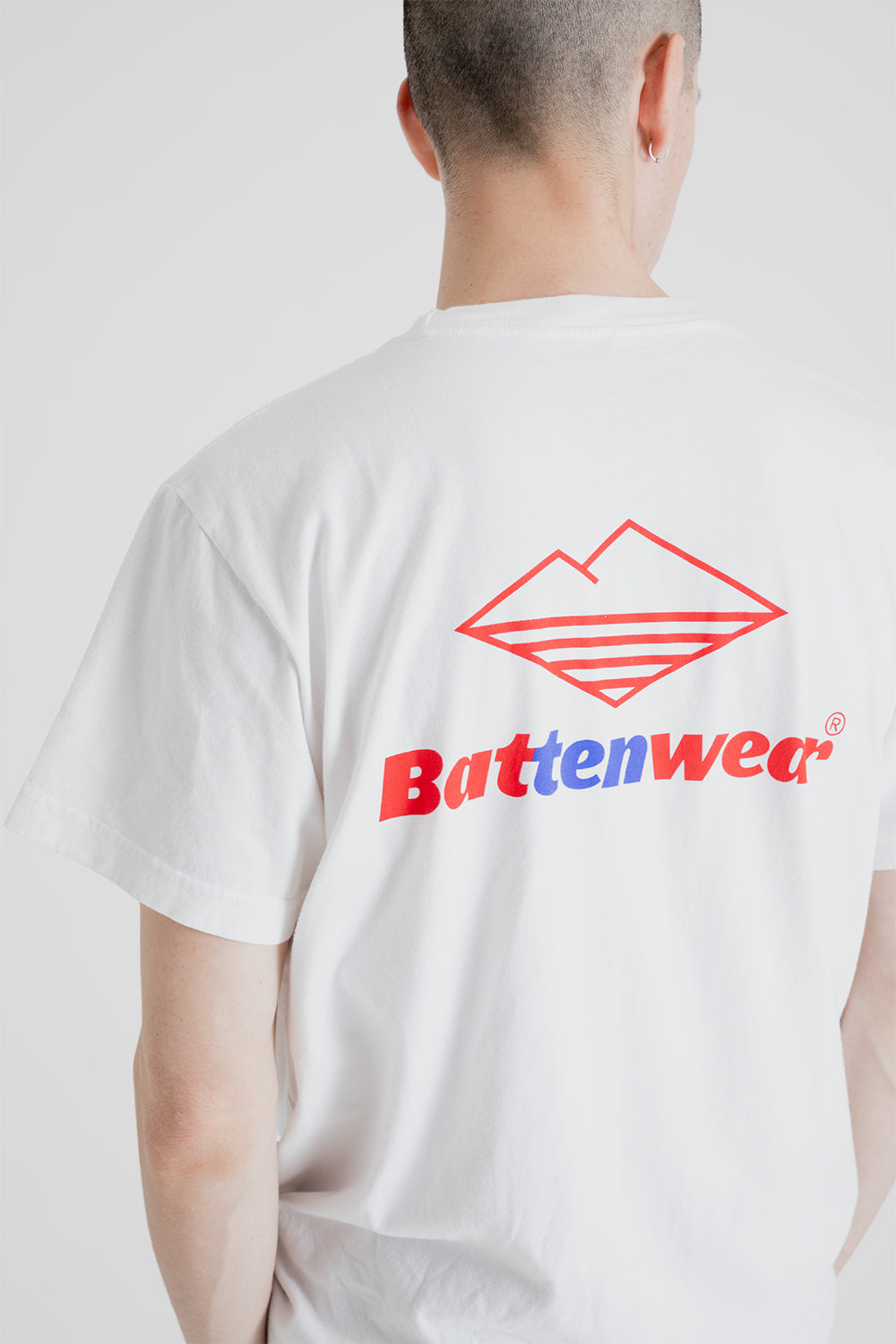 Battenwear 10th Anniversary Team S/S Pocket Tee in White