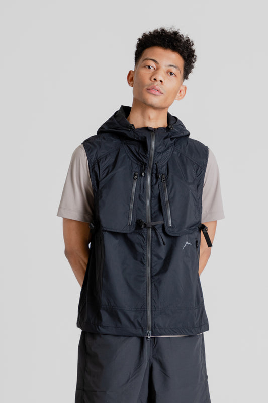 Buckle Wind Vest - Black - Wallace Mercantile Shop