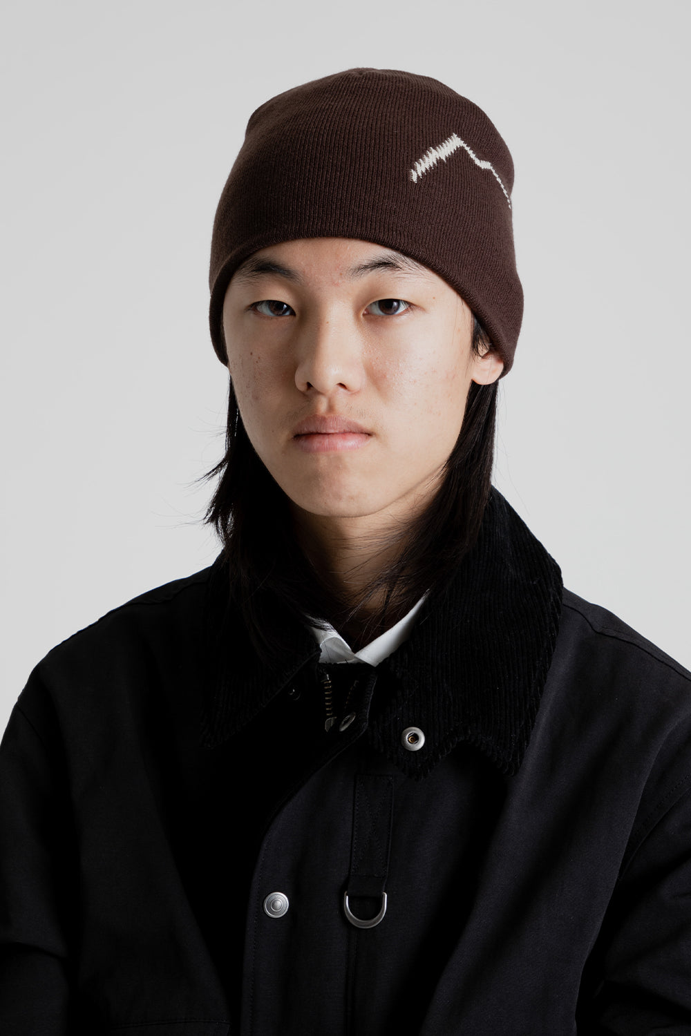 CAYL Logo Short Beanie in Brown