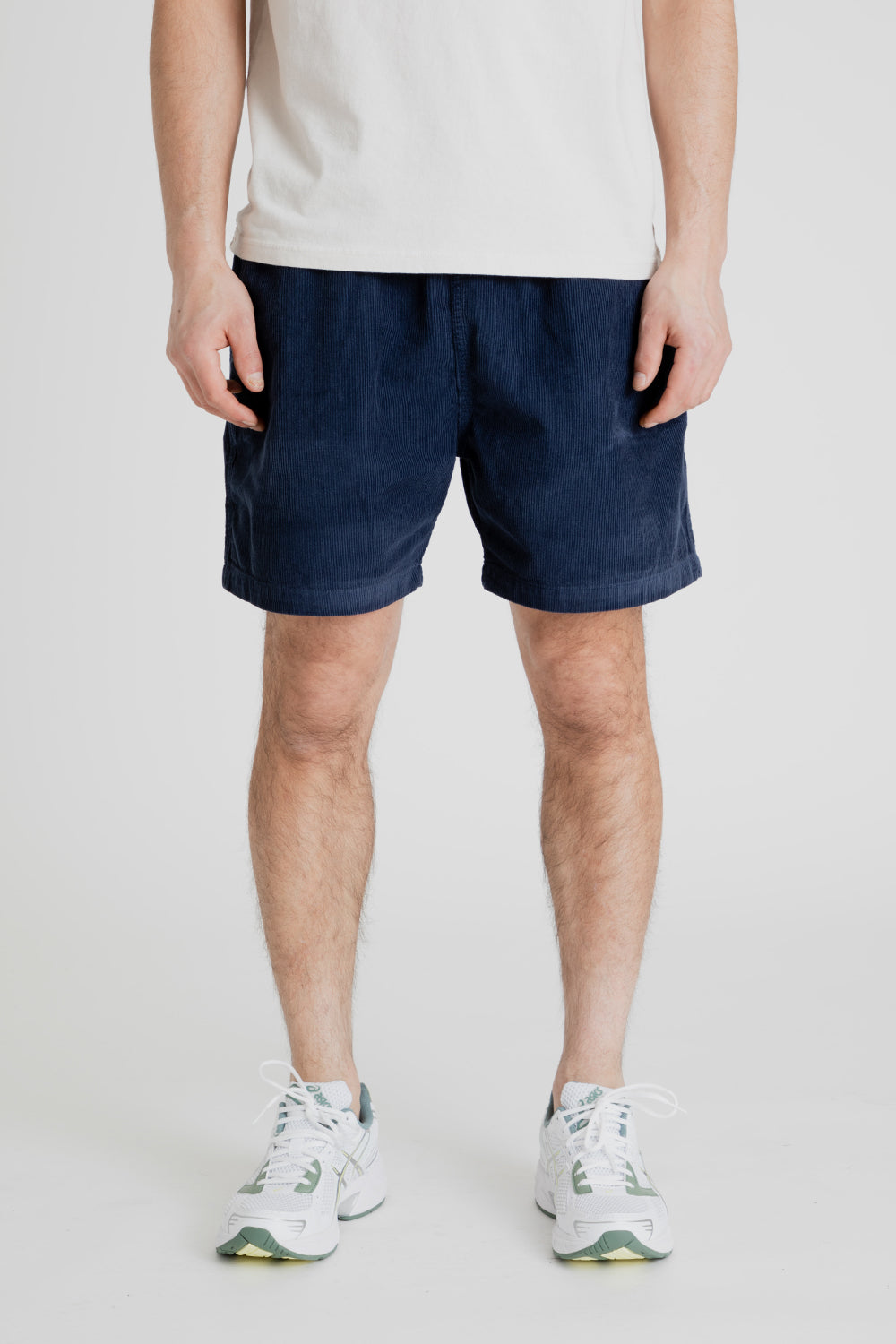Foret Dose Corduroy Shorts in Navy