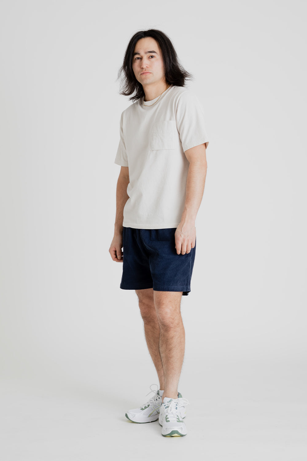 Foret Dose Corduroy Shorts in Navy