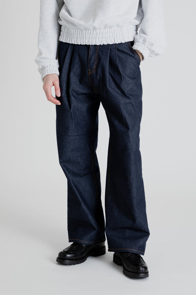 Frizmworks Denim Comfort Two Tuck Pants in Indigo | Wallace