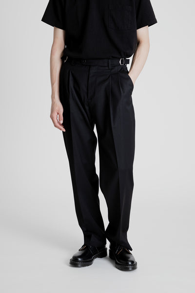 Frizmworks Side Adjust Two Tuck Slacks in Black | Wallace Mercantile S