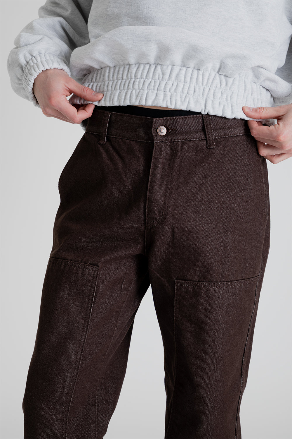 Frizmworks Stable Denim Pants in Brown