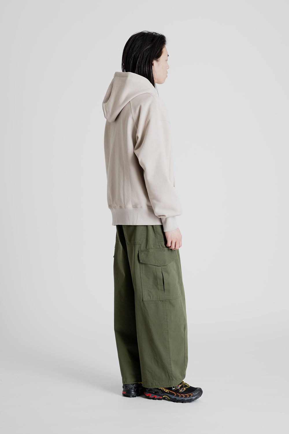 Frizmworks_Twill_Cargo_Balloon_Pants_Olive