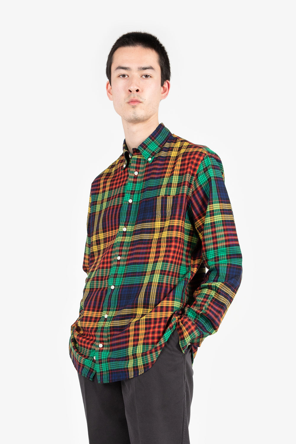gitman vintage cervinia fluro plaid