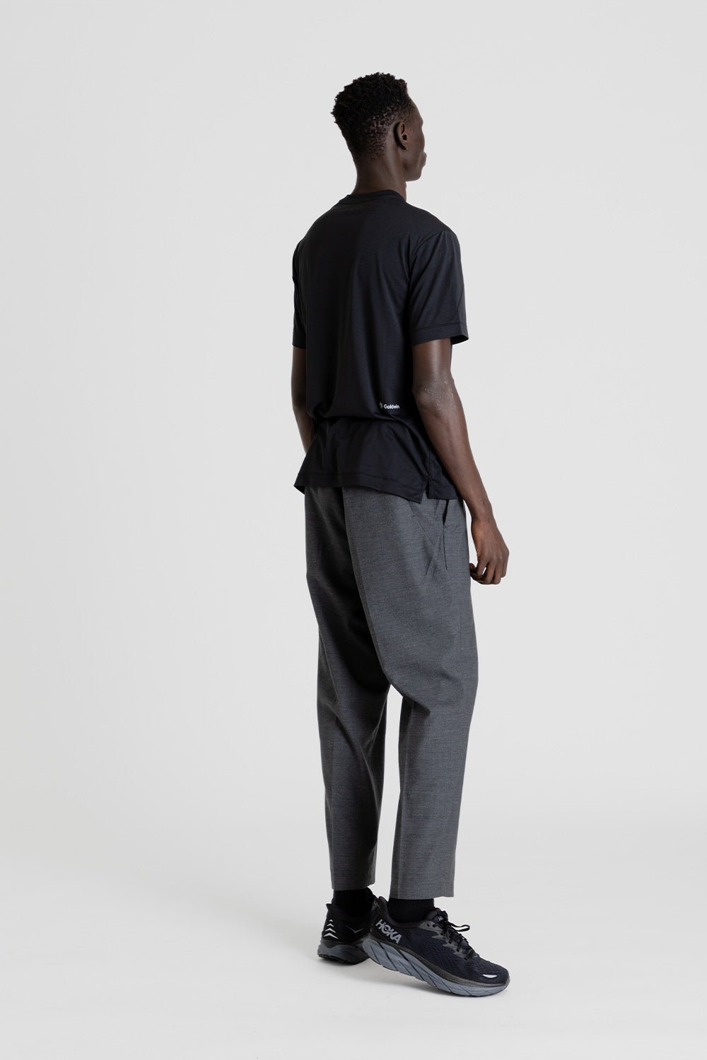 Goldwin Wool Easy Straight Pants in Mix Gray | Wallace Mercantile Shop