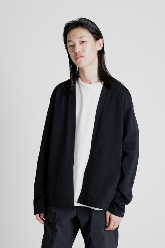Goldwin Wholegarment Cardigan in Black
