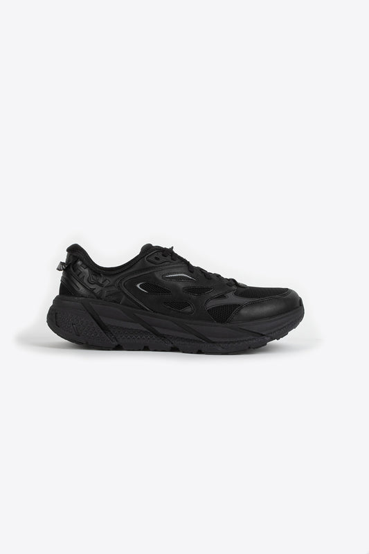 Hoka One One Clifton LIfestyle leather black