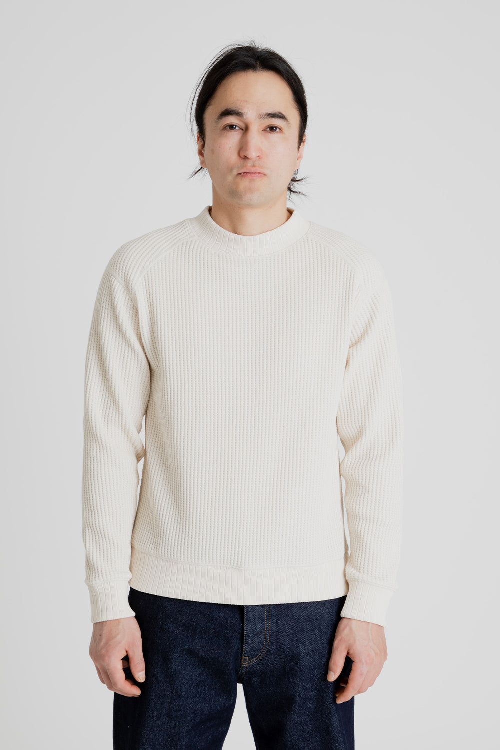 Waffle Midneck - Ivory