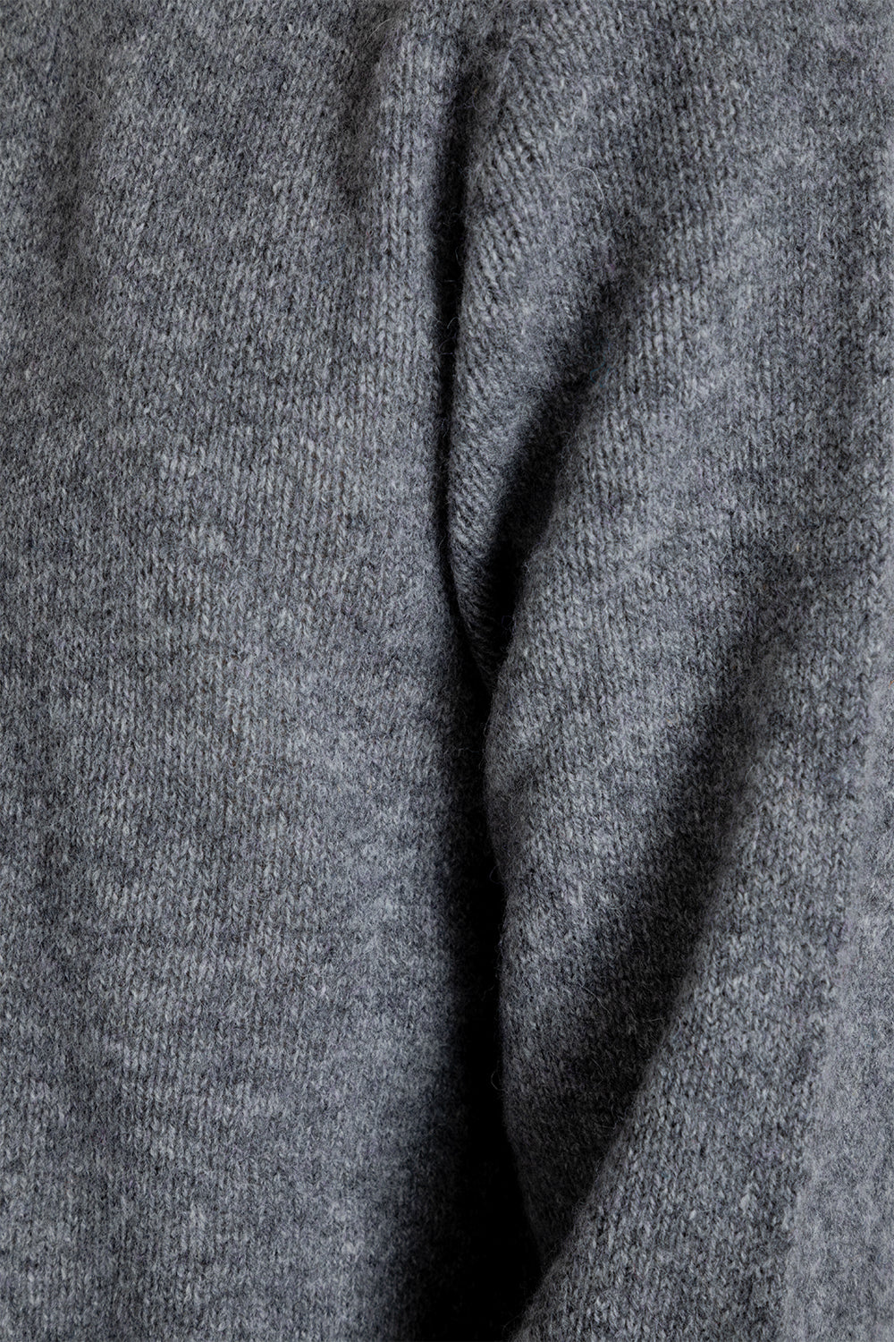 Kestin Brushed Shetland Crew Sweater in Grey