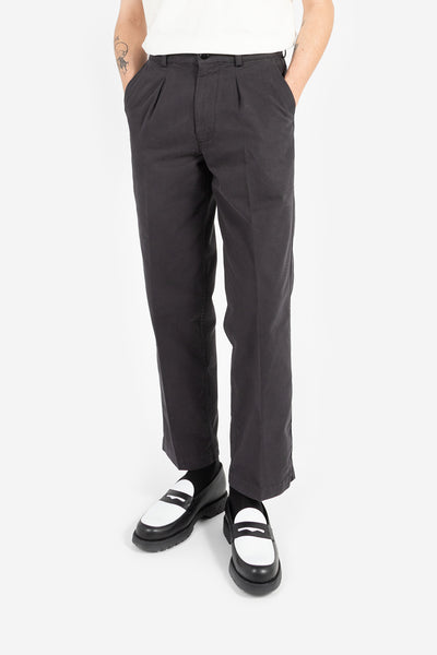Stretch wool twill pants with wide leg in Black for | Dolce&Gabbana® US