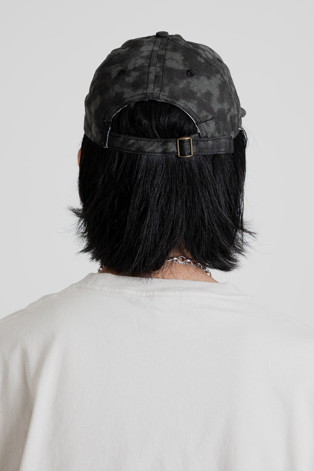 Lite Year Japanese Cotton 6 Panel Cap in Cloudy Black