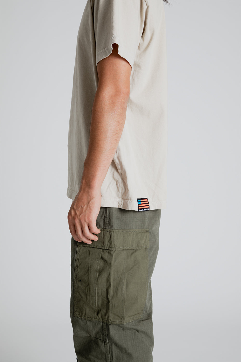 Lite Year Classic Fit Short Sleeve Tee in Natural