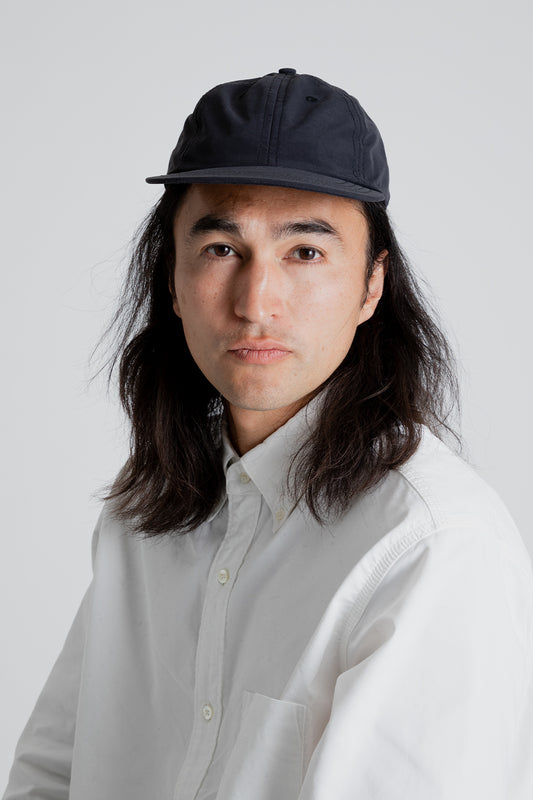 Lite Year Econyl Six Panel Cap in Black